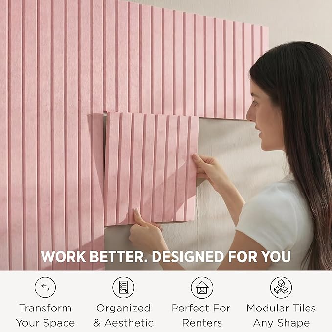 VIVELDA Large Bulletin Board 48"x36"- Office Wall Organizer to Replace Your Old