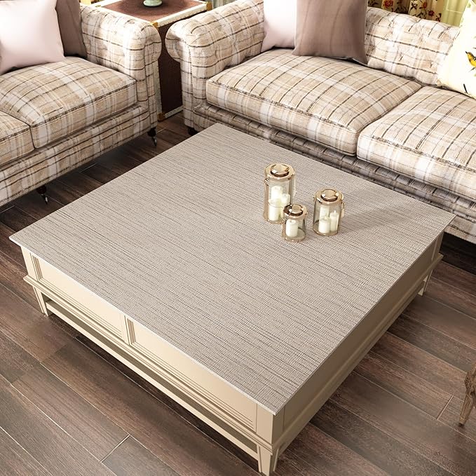 CRE8TIVE Wide 24"x118" Cream White Grasscloth Wallpaper Textured Wallpaper