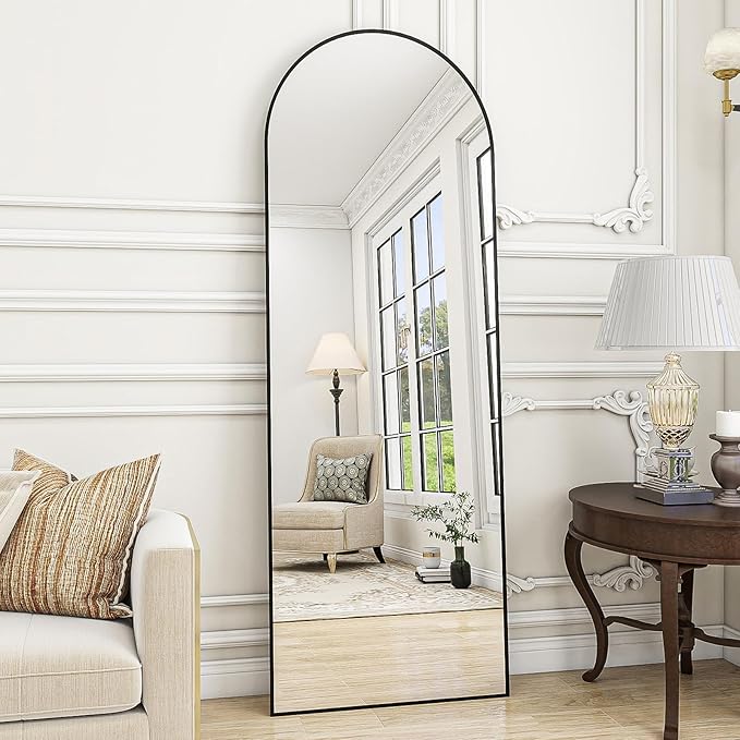 Rowjut Floor Mirror Arched Full Length Mirrors, Mirror Full Length Standing