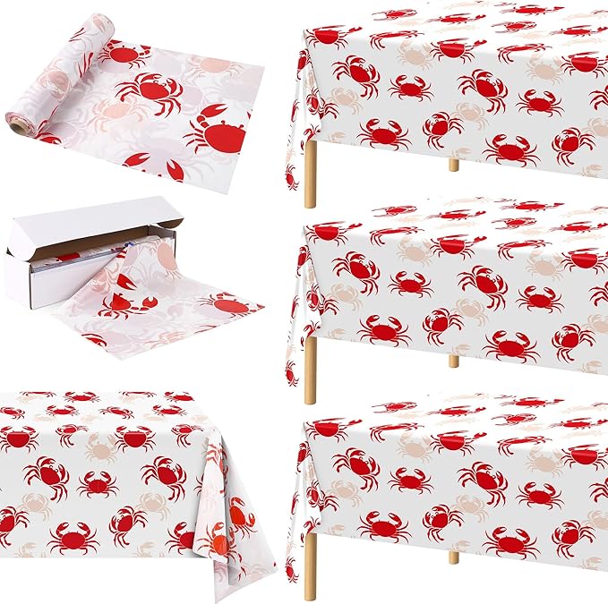 Kochorie 100 Ft x 54 Inch Crab Boil Party Tablecloth Roll