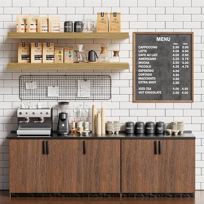 Heimlove Floating Shelves for Wall 36 Inches Long, 9.3" Deep Oak Floating Shelf