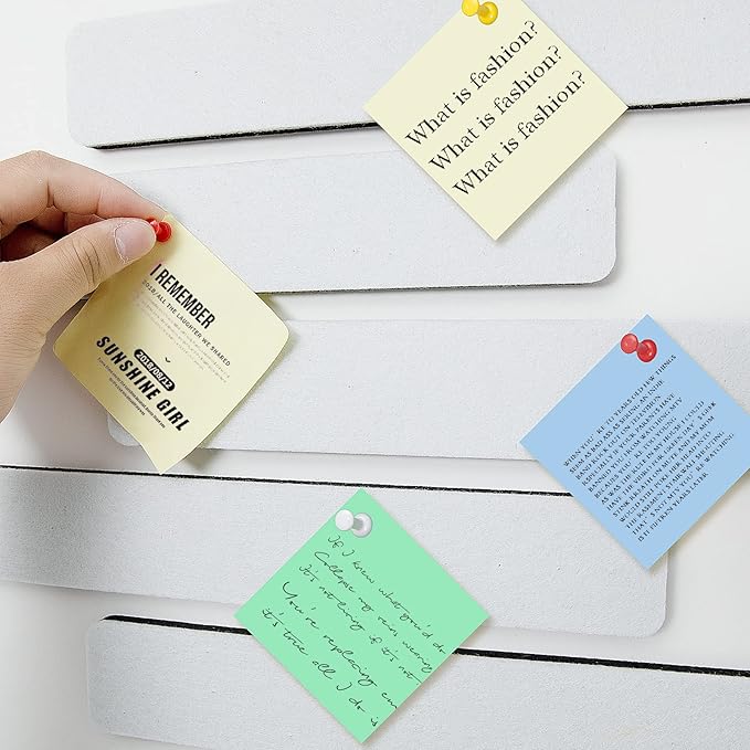 5 Pack Felt Pin Board Bar Strips Bulletin Board