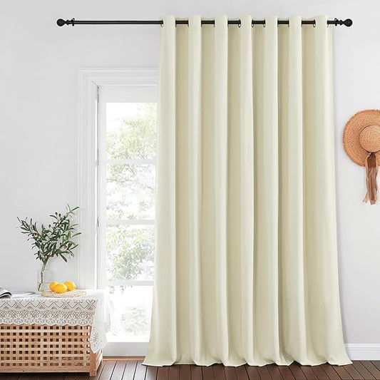 NICETOWN Sliding Door Curtains 108 inches Long