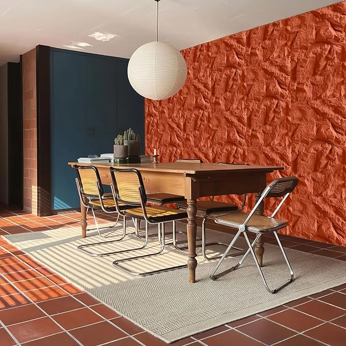3D Faux Stone Wall Panels, Lightweight & Waterproof Accent Marble Rock Skin