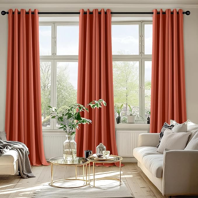 MIULEE Blackout Curtains for Bedroom Living Room 2 Panels, Thermal Insulated