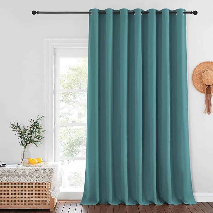 NICETOWN Sea Teal Blackout Curtains