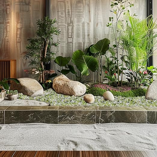 Pulovin 10 lbs Jade Pebbles for Indoor Plants, Decorative Pebbles for Bamboo, Vase, 3/8" Plant Gravel for Pots Indoor, Highly Polished Small River Rocks