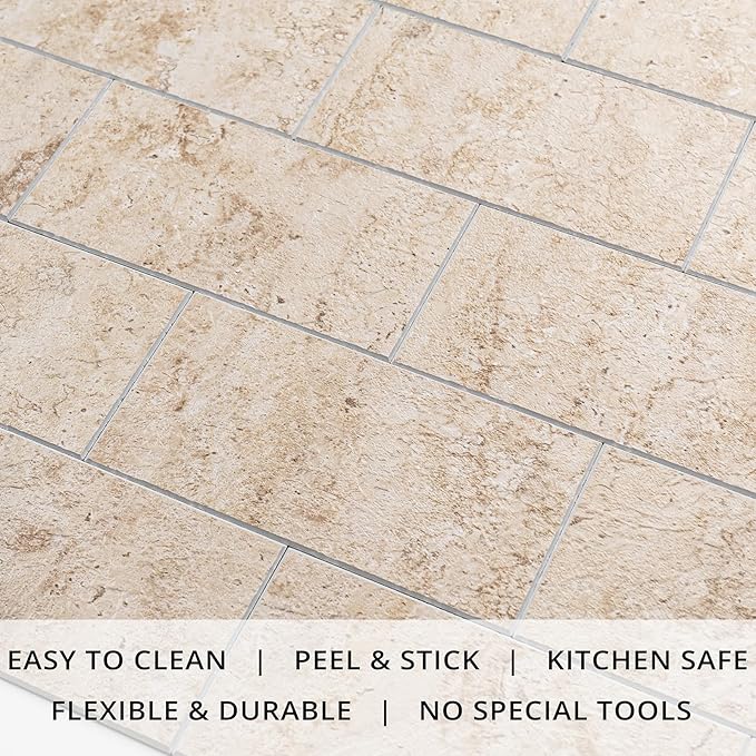 StyloVue 100 Pieces Peel and Stick Backsplash