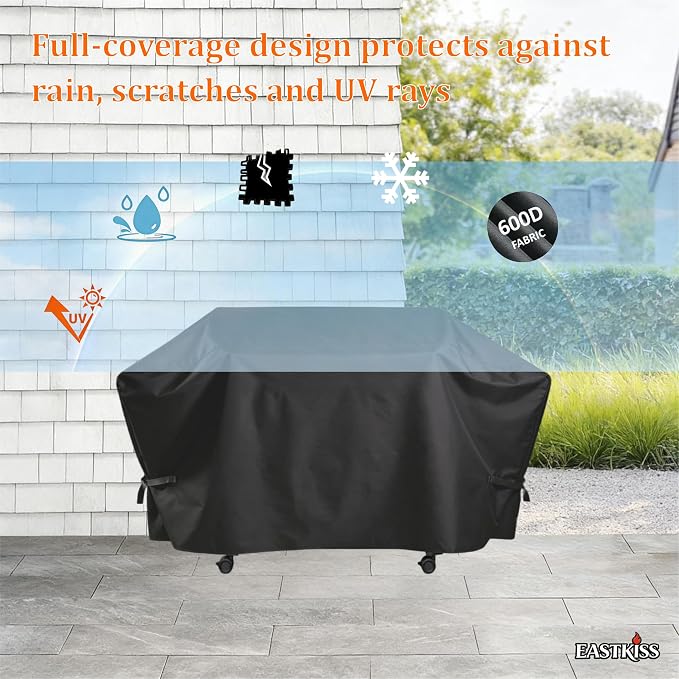 Grill Cover for Blackstone 44" 5 Burner Omnivore Griddle,Weber Slate 36" 4 Burner Flat Top Grill - Heavy Duty Waterproof Fade Resistant Grill Cover for Weber Slate 36 Griddle Accessories