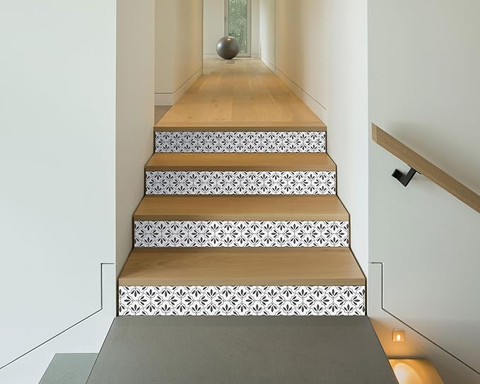 FLFK Wallpaper Border Black and White Patterns Peel and Stick Wall Border Self