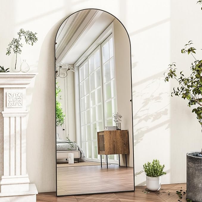 HARRITPURE 56"x21"Full Length Mirror Arch Floor Mirrors