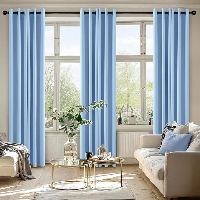 MIULEE Blackout Curtains for Bedroom Living Room 2 Panels, Thermal Insulated