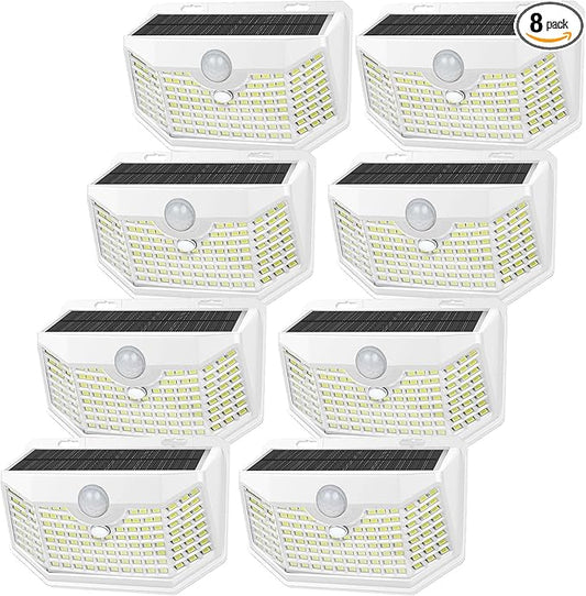 HMCITY 120 LED Solar Lights Outdoor