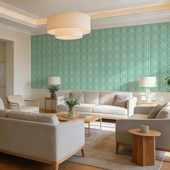Velvet 3D wall Panels for Interior wall Decor Peel and Stick, Soundproof