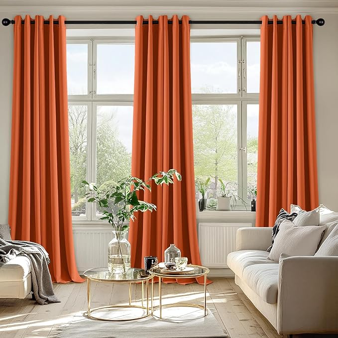 MIULEE Blackout Curtains for Bedroom Living Room 2 Panels, Thermal Insulated