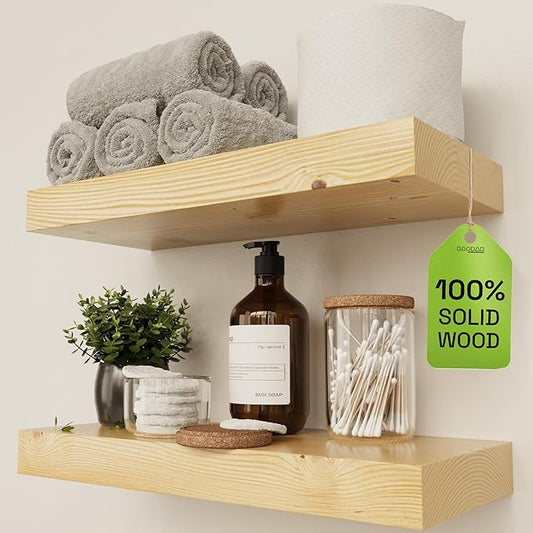 BAOBAB WORKSHOP Wood Floating Shelves