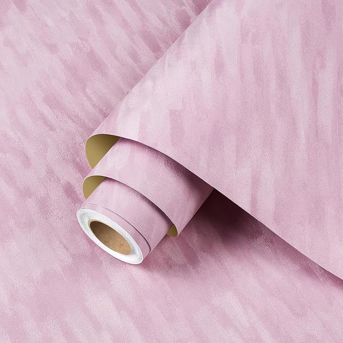 ReWallpaper Pink Velvet Wallpaper Peel and Stick Elegant Pastel Pink Wallpaper