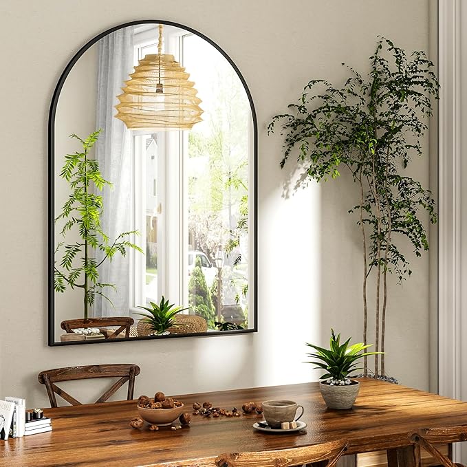 XRAMFY 30x38 Inch Arched Bathroom Mirror