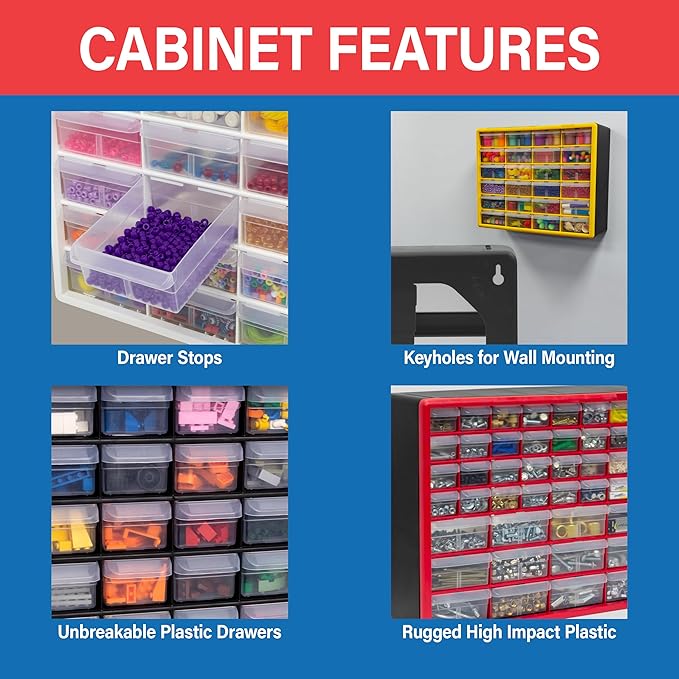 Akro-Mils 26-Drawer Plastic Drawer Storage Cabinet