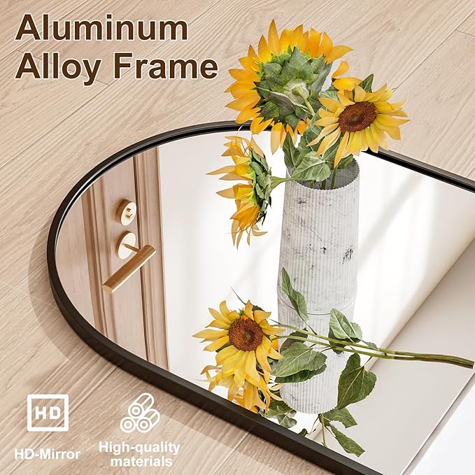 Rowjut Full Length Door Mirror, Wall Mounted Wall Mirrors, Cloakrooms