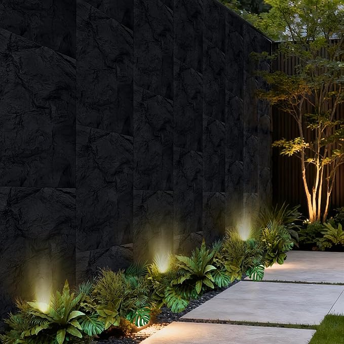 3D Faux Stone Wall Panels, Lightweight & Waterproof Accent Marble Rock Skin