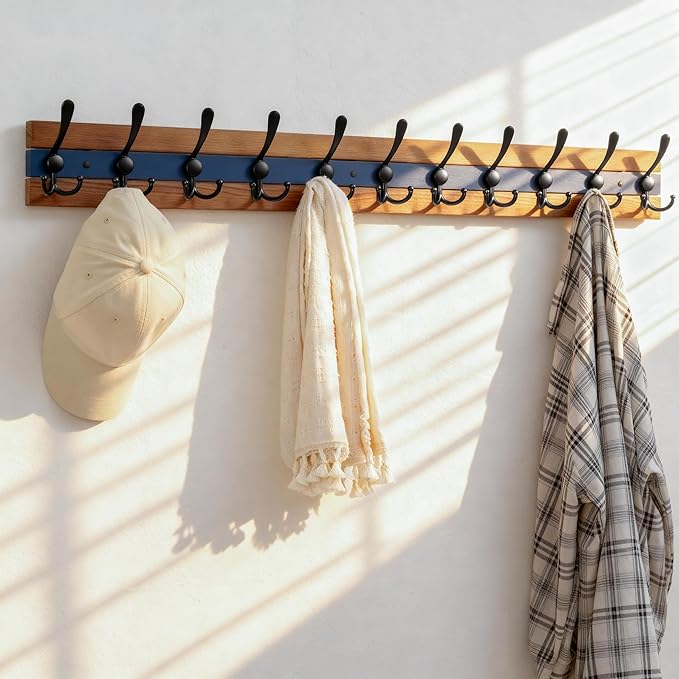 SKOLOO Rustic Wall Mounted Coat Rack