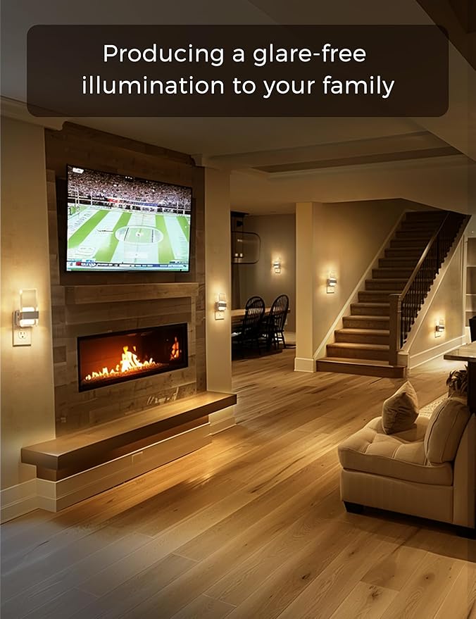 L LOHAS LED Night Light, Night Lights Plug Into Wall, Dusk-to-Dawn Sensor