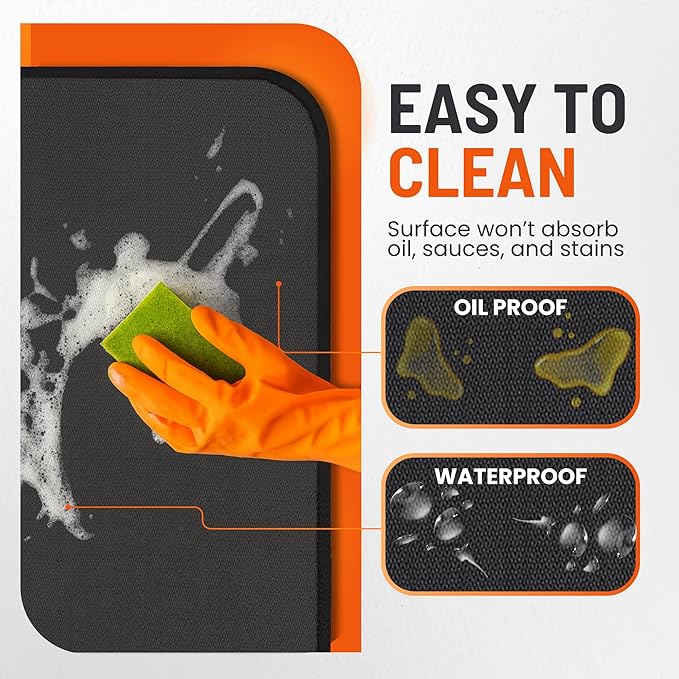 Under Grill Mats for Outdoor Grill (48 x 30 inch) Double-Sided Mat for Under Fire Pit Mat the Perfect Grill Matt for Outdoor Grill Deck Protector and BBQ Matt for Under Grill Mat for Deck