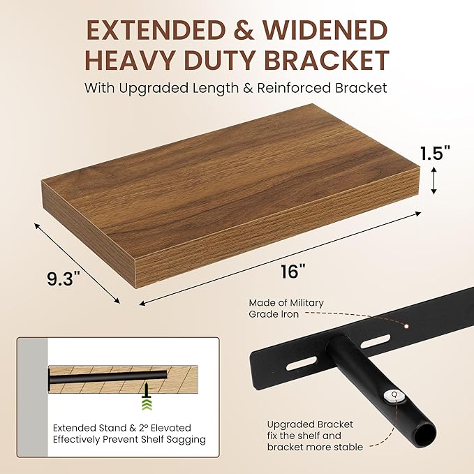 Dreamland 16 Inches Floating Shelves