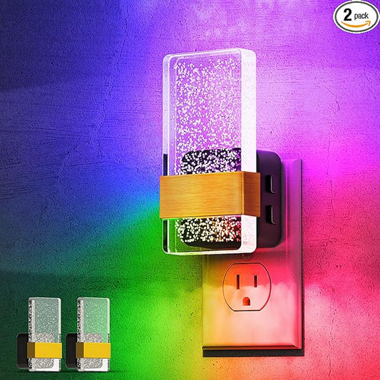 L LOHAS LED Night Lights Plug Into Wall, Color Changing Night Light