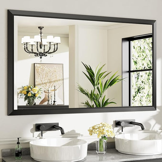 Briivue 60x36 Inch Black Bathroom Mirror