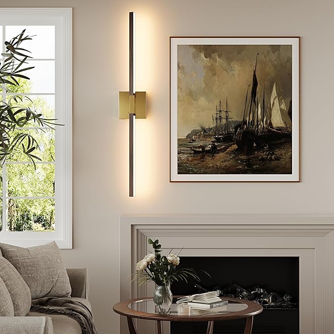 Rayogale Rechargeable Battery Operated Wall Sconce Set 2, 8000mAh Cordless