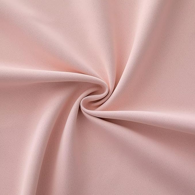 IGEMAEVE Gossamer Pink Curtains 96 Inch Length 2 Panels Set, Light Filtering
