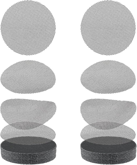 Bonsai Mesh for Plant Pot Drainage Screen 2 Inch, 100 Pcs Plastic Round Flower Pot Hole Mesh Screen Cover Pad, Planter Bottom Drainage Inserts Grid Mat for Potted Succulent