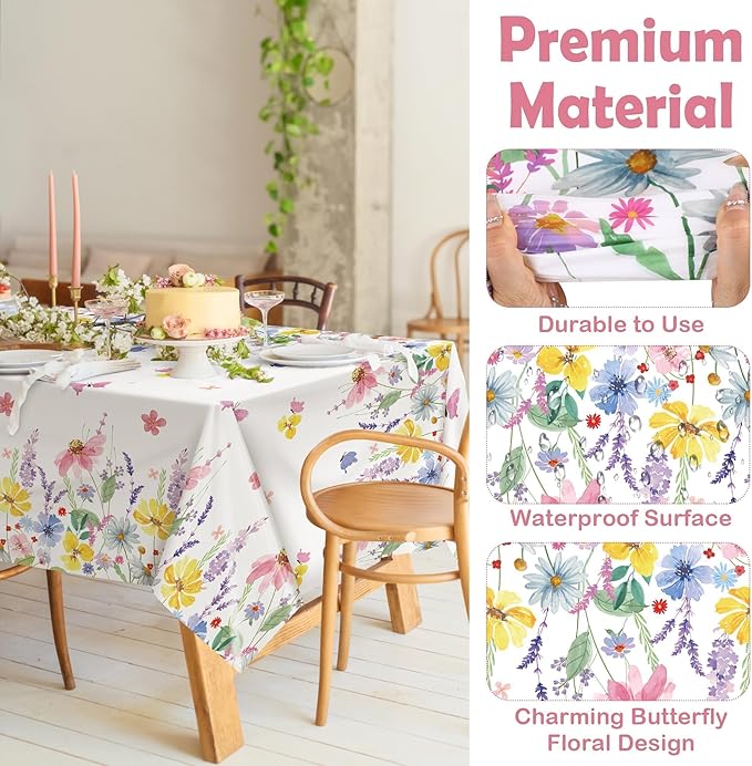 Kochorie Spring Flower Tablecloth Roll