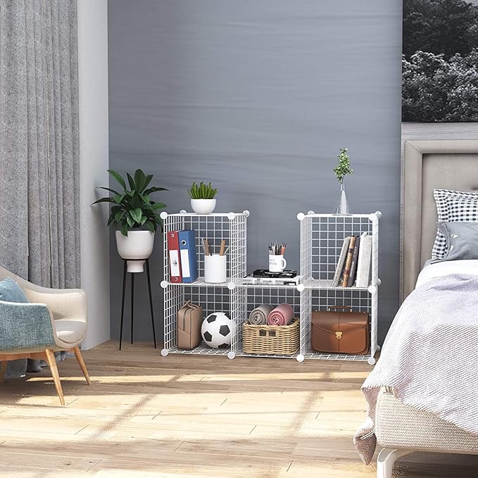 C&AHOME Wire Cube Storage, 6