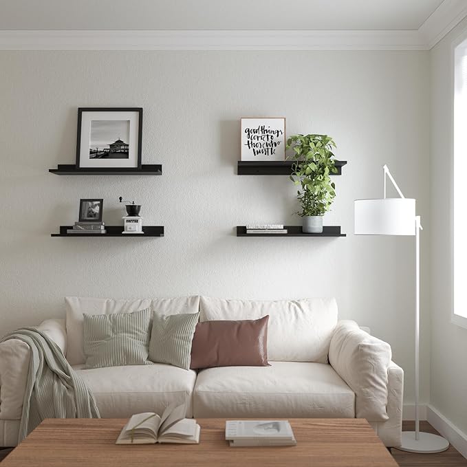 WOPITUES Floating Shelves, Wall Mounted Shelves