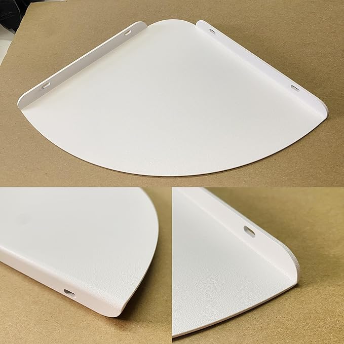 Small Floating Corner Shelves Metal Corner Wall Mounted Shelf Curved Corner