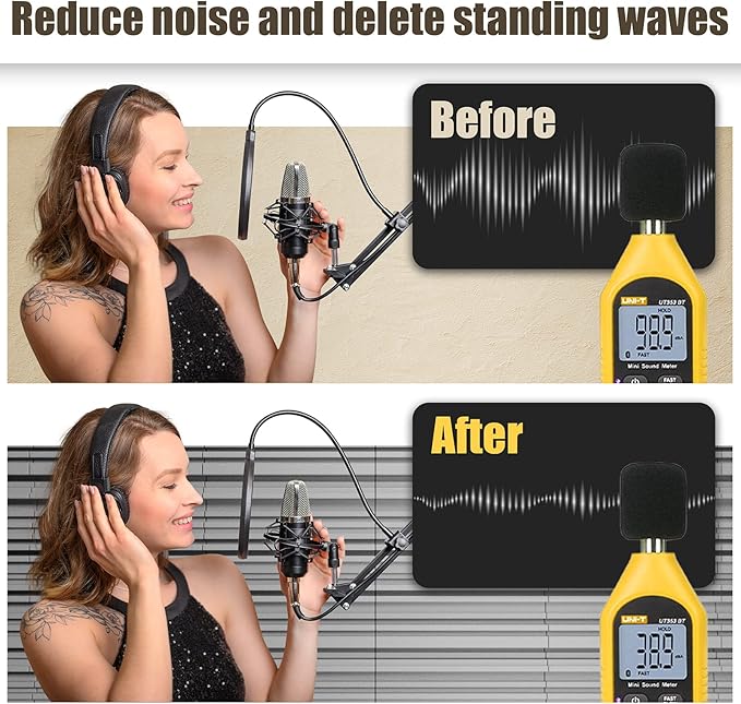 Upgrade 12 pack Self-adhesive Sound Proof Foam Panels, Decorative Soundproof