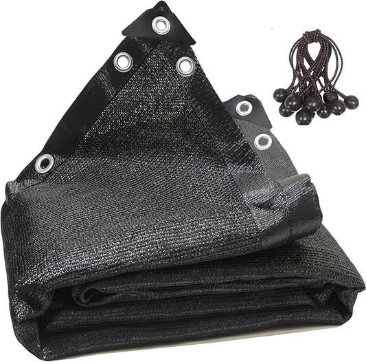 90% Black Shade Cloth 12ft x 20ft Heavy Duty Outdoor Mesh Tarp with Grommetsï¼Sun Shade Canopy for Patioï¼Gardenï¼Greenhouseï¼Chicken Coopsï¼Plants Vegetablesï¼Swimming Pool