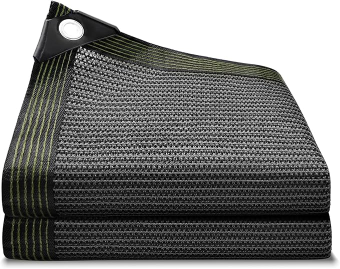 90% Grey Shade Cloth, 6.5x10FT Resistant Garden Sun Shade Net, Durable Mesh Shade Tarp with Reinforced Grommets for Greenhouse, Plant, Chicken Coop, Pergola, Swimming, Canopyï¼Patioï¼Garden