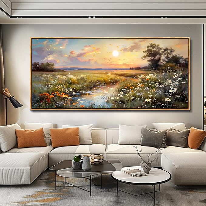 hyidecorart Large Framed Wall Art, Landscape Wall Art, Nature Wall Decor