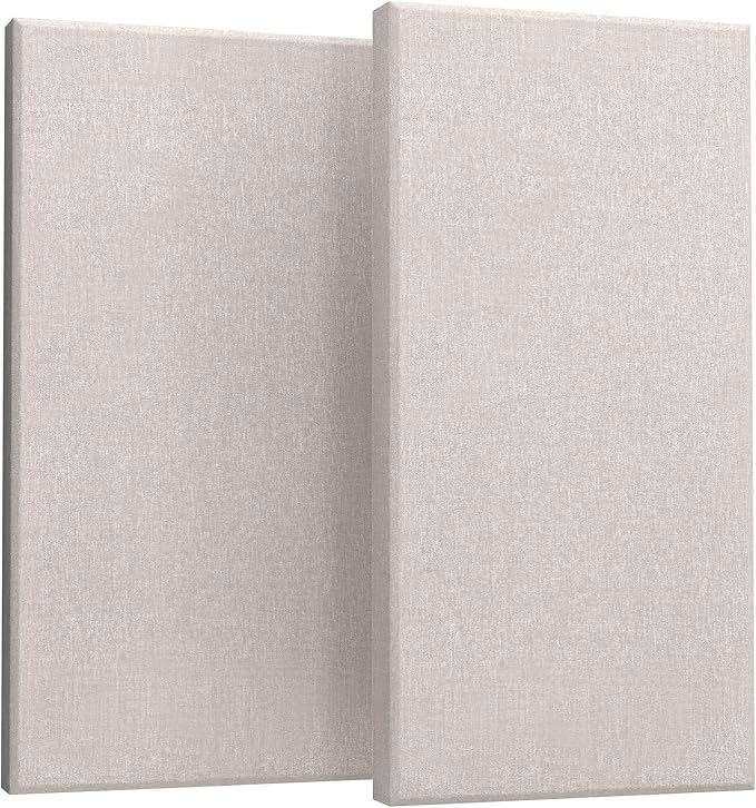 UMIACOUSTICS 2 PCS Acoustic Panel, 47.2" x 23.6" x 2" Fiberglass Sound Proof