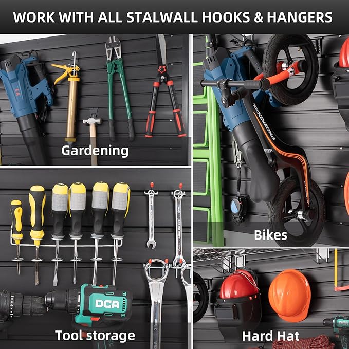 Slatwall Panel Garage Slat Wall Storage Systems, PVC Slat Wall Paneling Garage