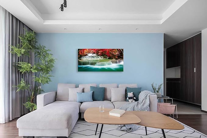 Cao Gen Decor Art-S05150 Wall Art 1 Pieces Waterfall Canvas Print Landscape