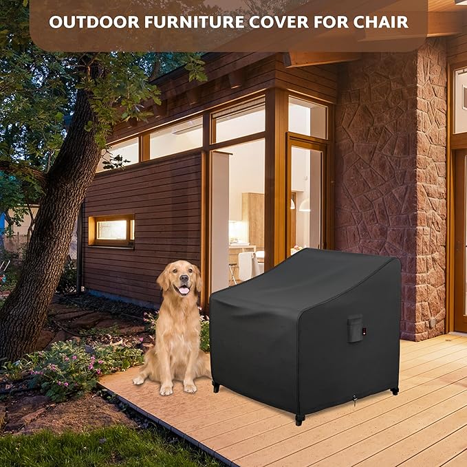 iBirdie Waterproof Outdoor Chair Covers 33 x 34 x 31 inch 2 Pack Patio Furniture Covers