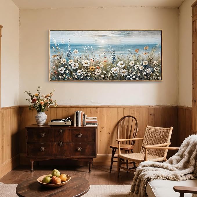 SERIMINO Floral Wall Decor, Extra Large Wall Art