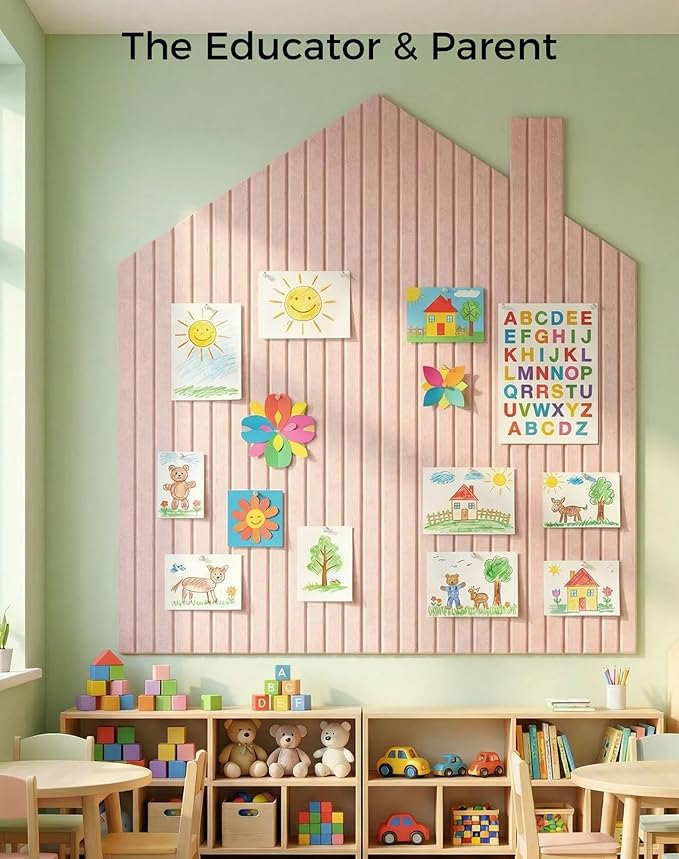 Aothia 12-Pack Felt Bulletin Board Tiles 48"x36", Modular Pin Board