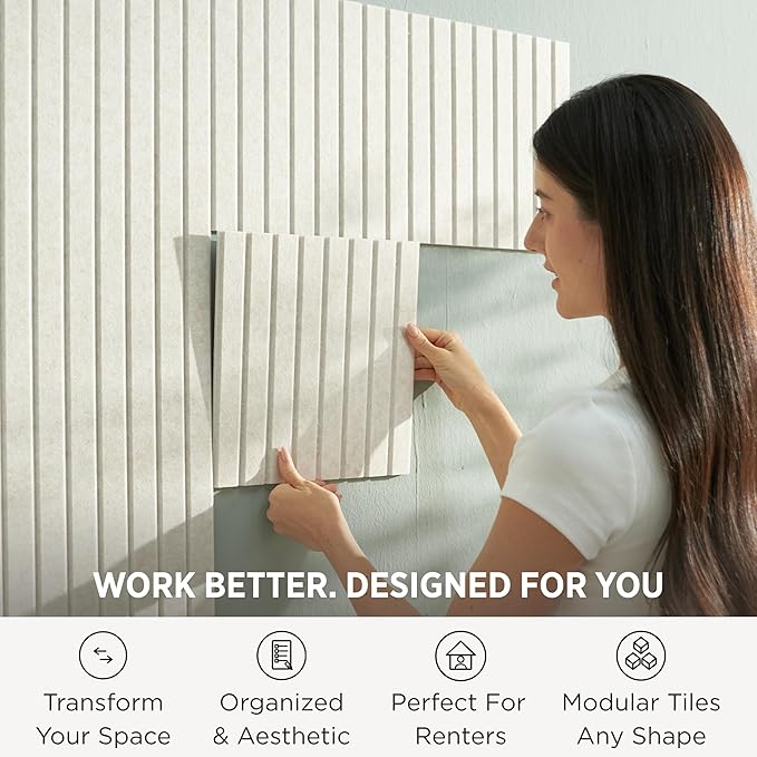 VIVELDA Large Bulletin Board 48"x36"