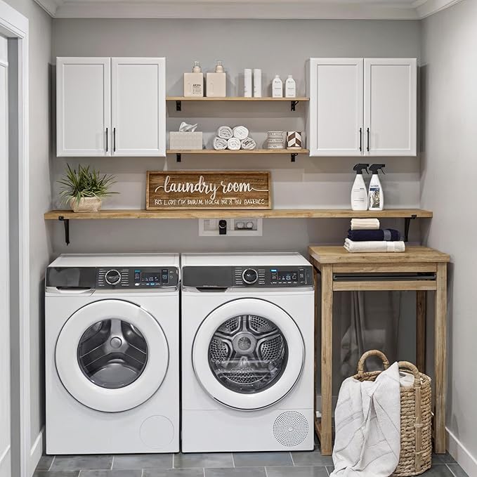 FIMELLO 47.2" W Laundry Room Cabinets Wall Mounted, Laundry Wall Cabinet